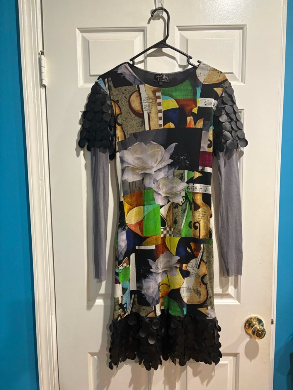 Petit Pois by Viviana G mesh dress music euro whimsigoth sz L